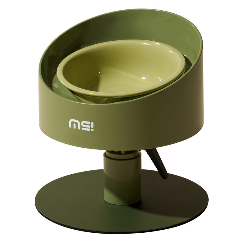 Mochi Sunflower Cat Bowl Ceramic Neck-Support réglable pour les animaux de compagnie