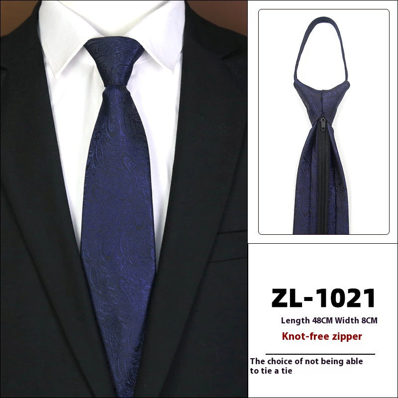 L'usure formelle pour hommes Business Zipper Tie-free
