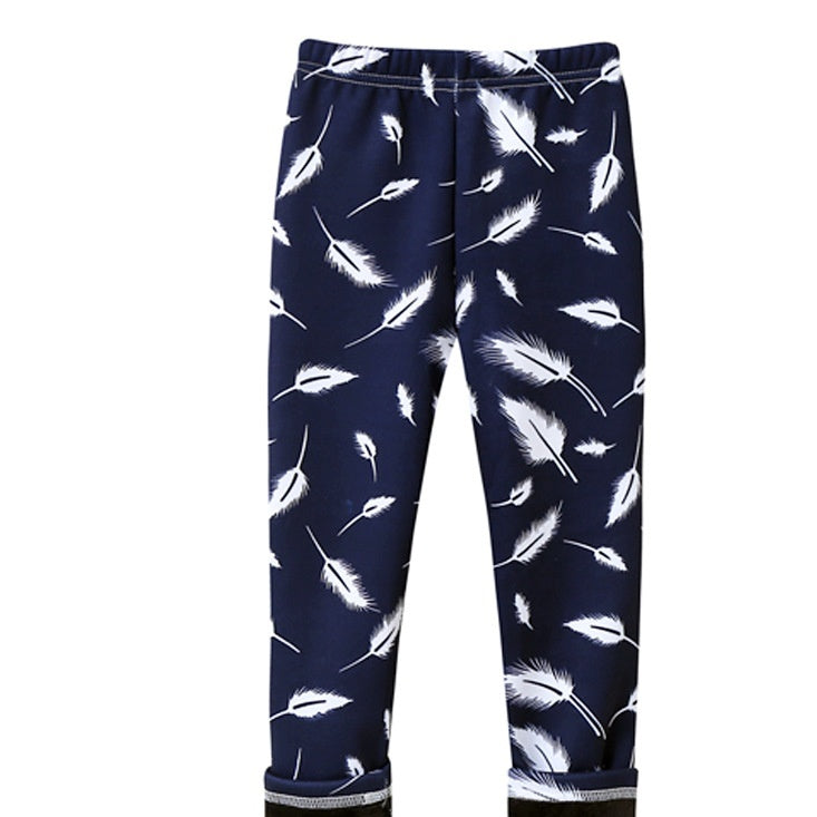 Filles Fine-Flannel PrintempsAutomne Vêtements de dessus Pantalons lait-viscose