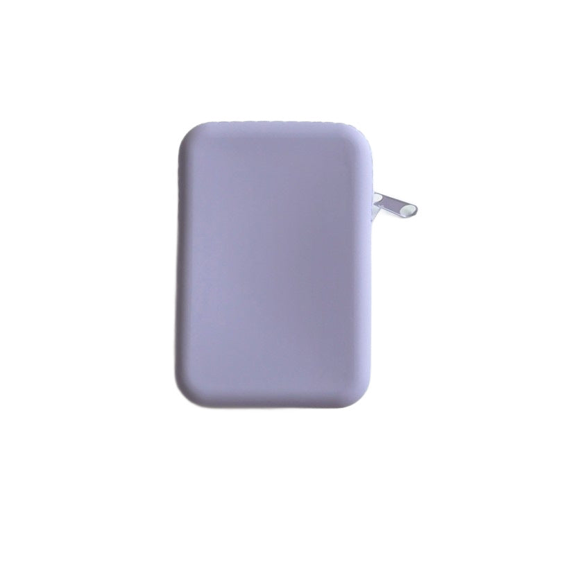 Pièce magnétique en silicone et support de carte avec poche de stockage de support