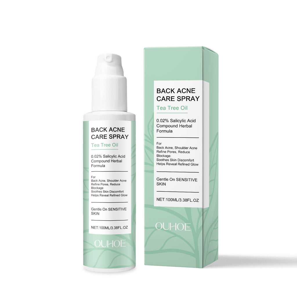 Spray hydratant doux pour le dos du corps avec des ingrédients apaisants