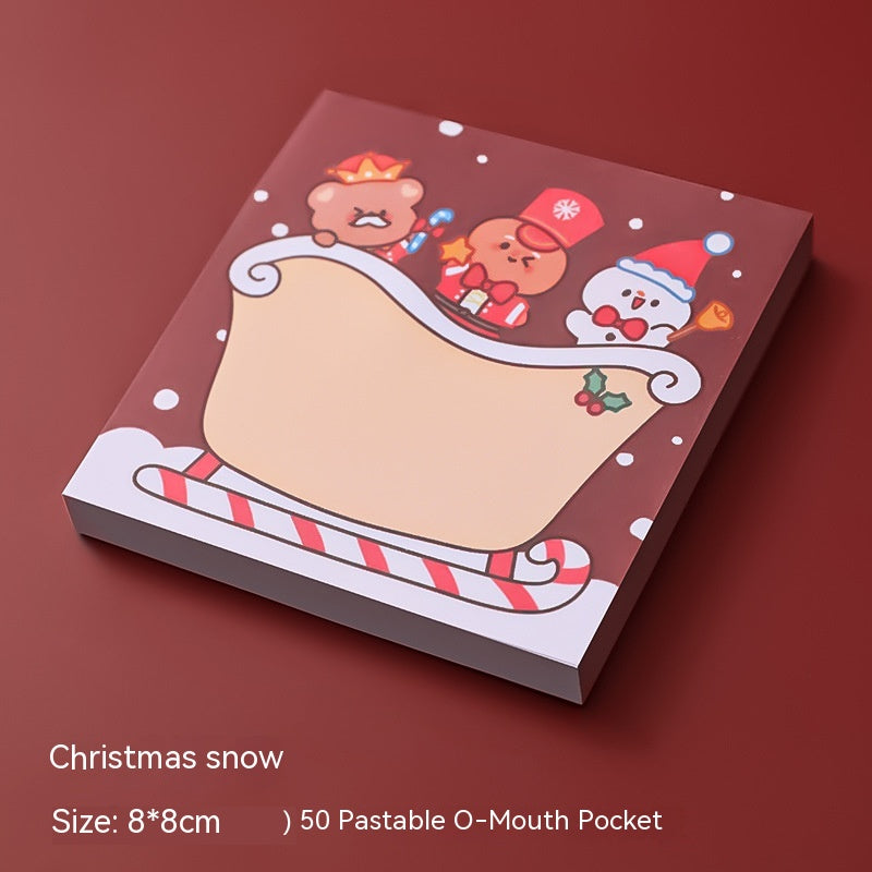 Caricature Noël Sticky Notes Étudiant Papeterie
