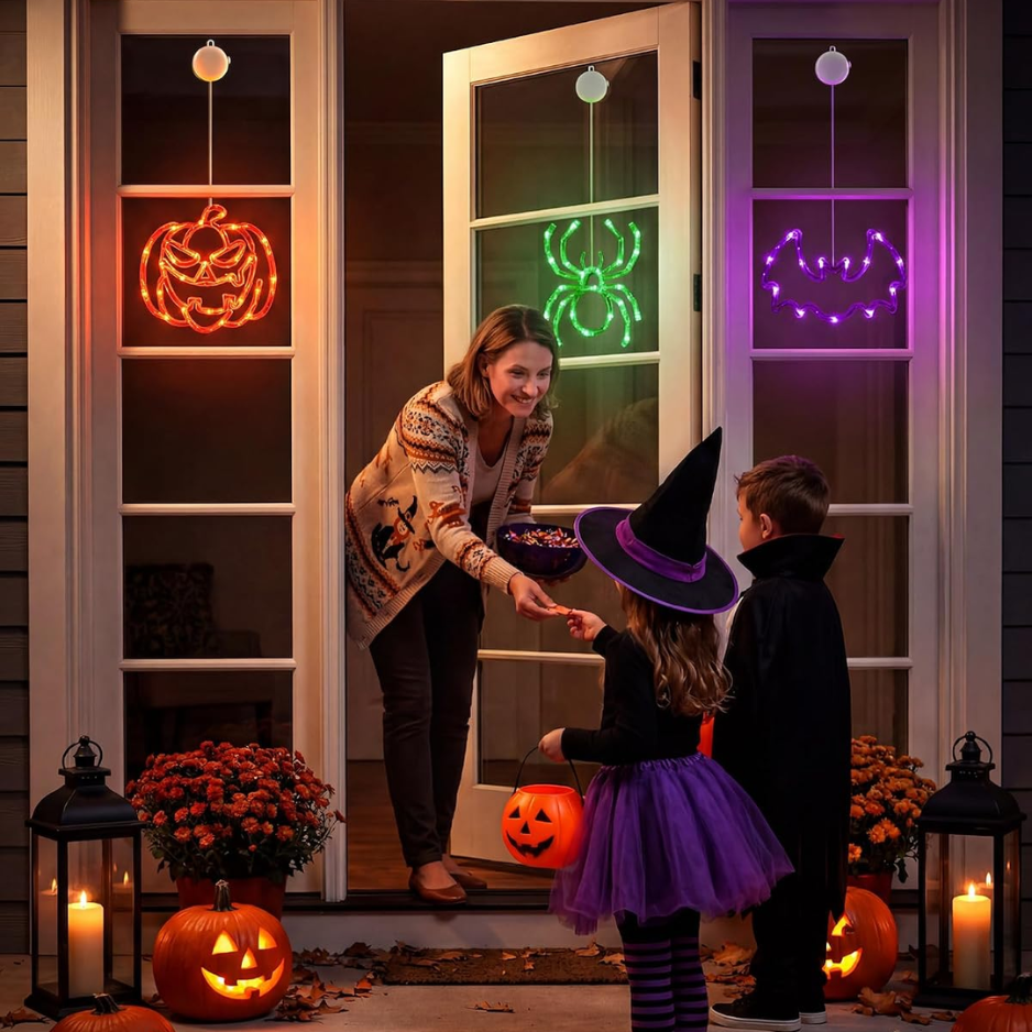 3 Pack lumières de fenêtre Halloween