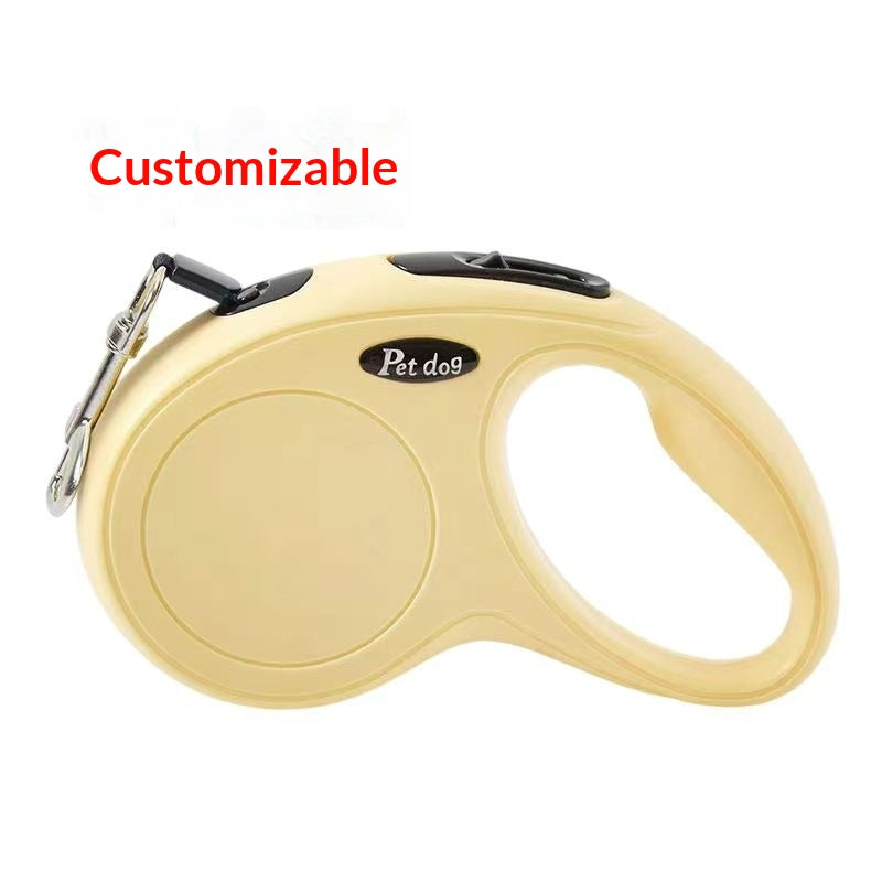 Corde de maintien des mains Un-clic frein pour marcher le chien rétractable Corde de maintien des mains