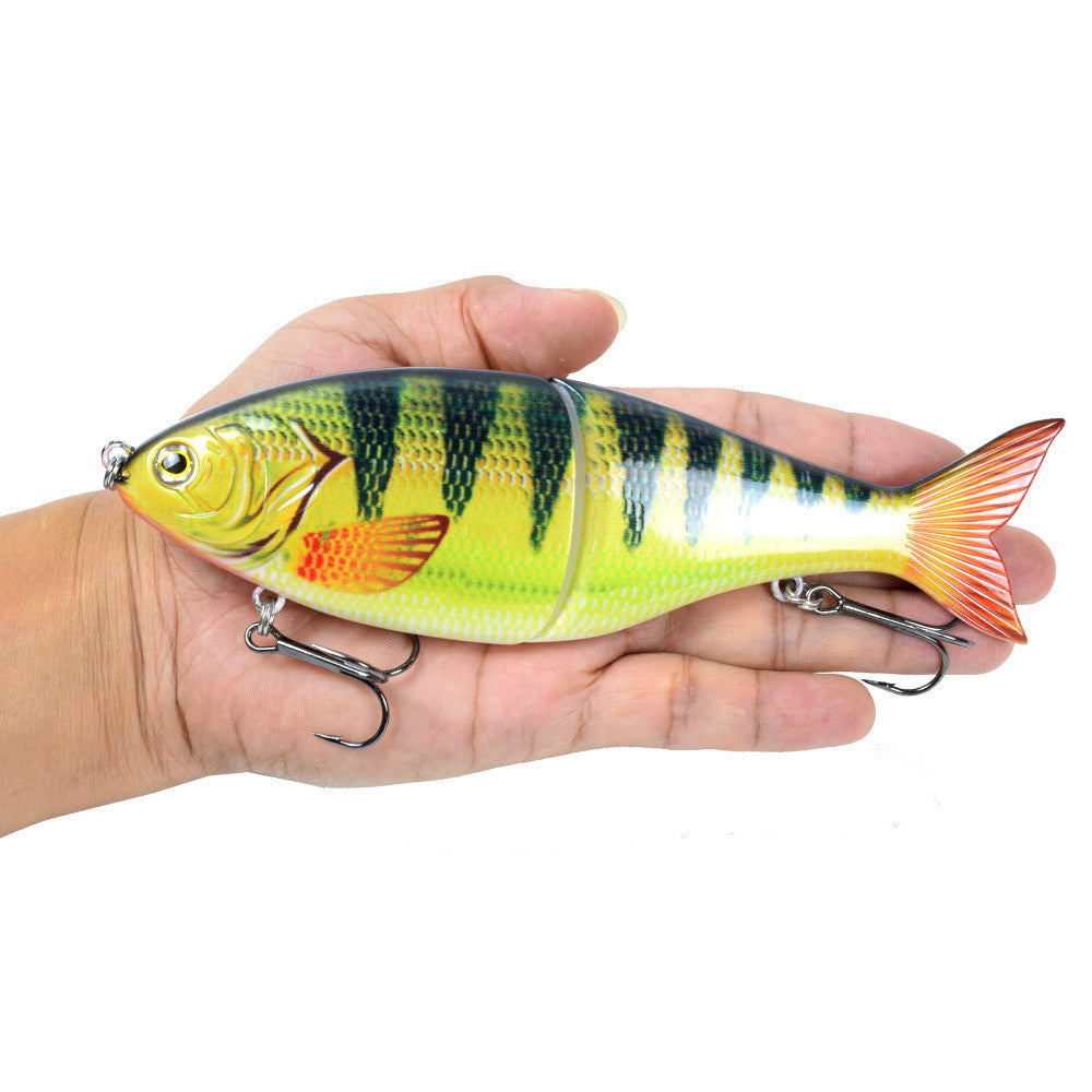 Wo-section Metal Connection Lure Lure Submersible S-forme Multi-section Fishing Lure