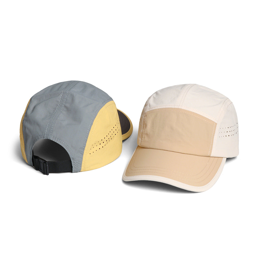 Chapeau à cinq straps de sport à séchage rapide, assorti de couleurs