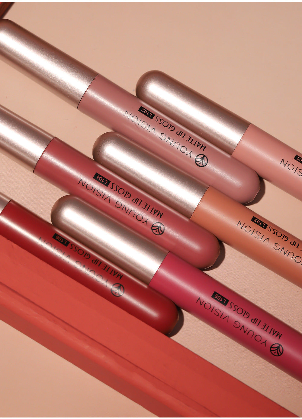 VISION JEUNESSE Lip Gloss Set 6-Piece Lipstick Makeup