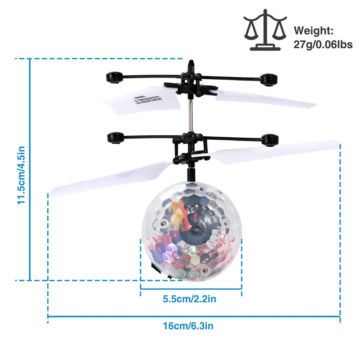 RC Balles volantes Induction infrarouge électrique Drone Hélicoptère balle LED légers enfants volant vers