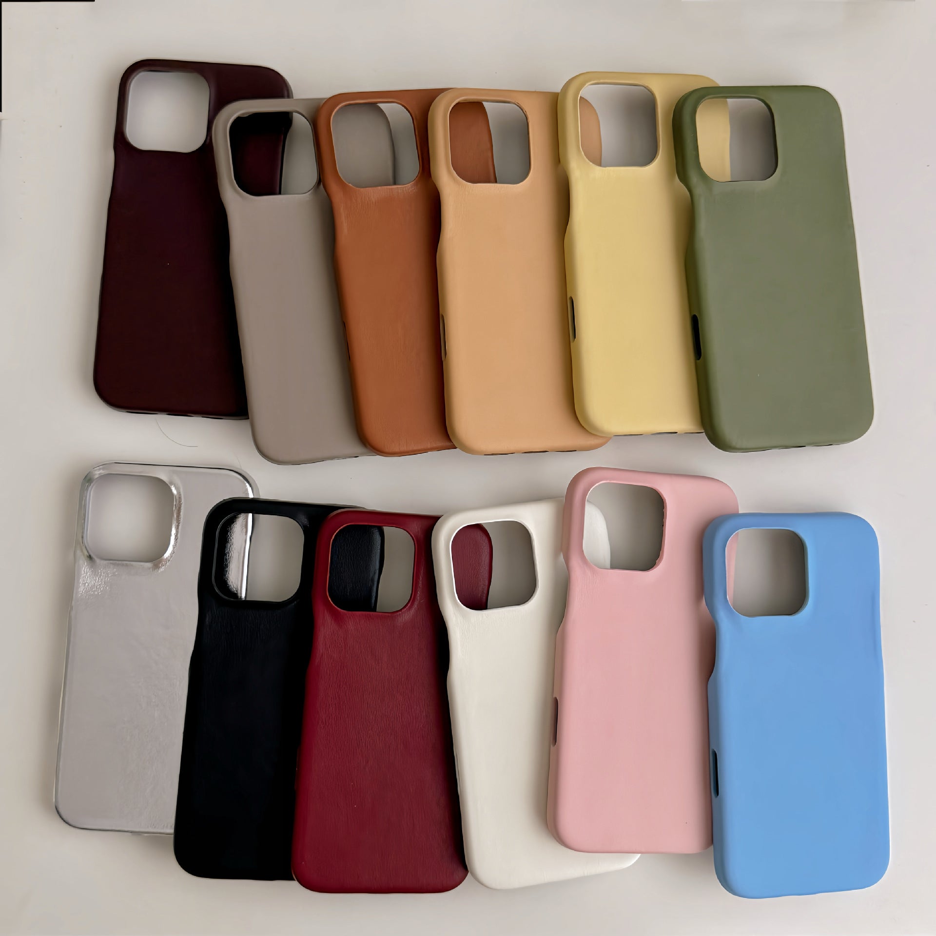 Boîtier de téléphone en cuir massif rétro
