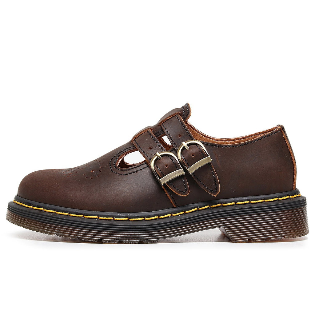 Véritable cuir bas-top femmes Cheval Brown chaussures mode Casual Cowhide