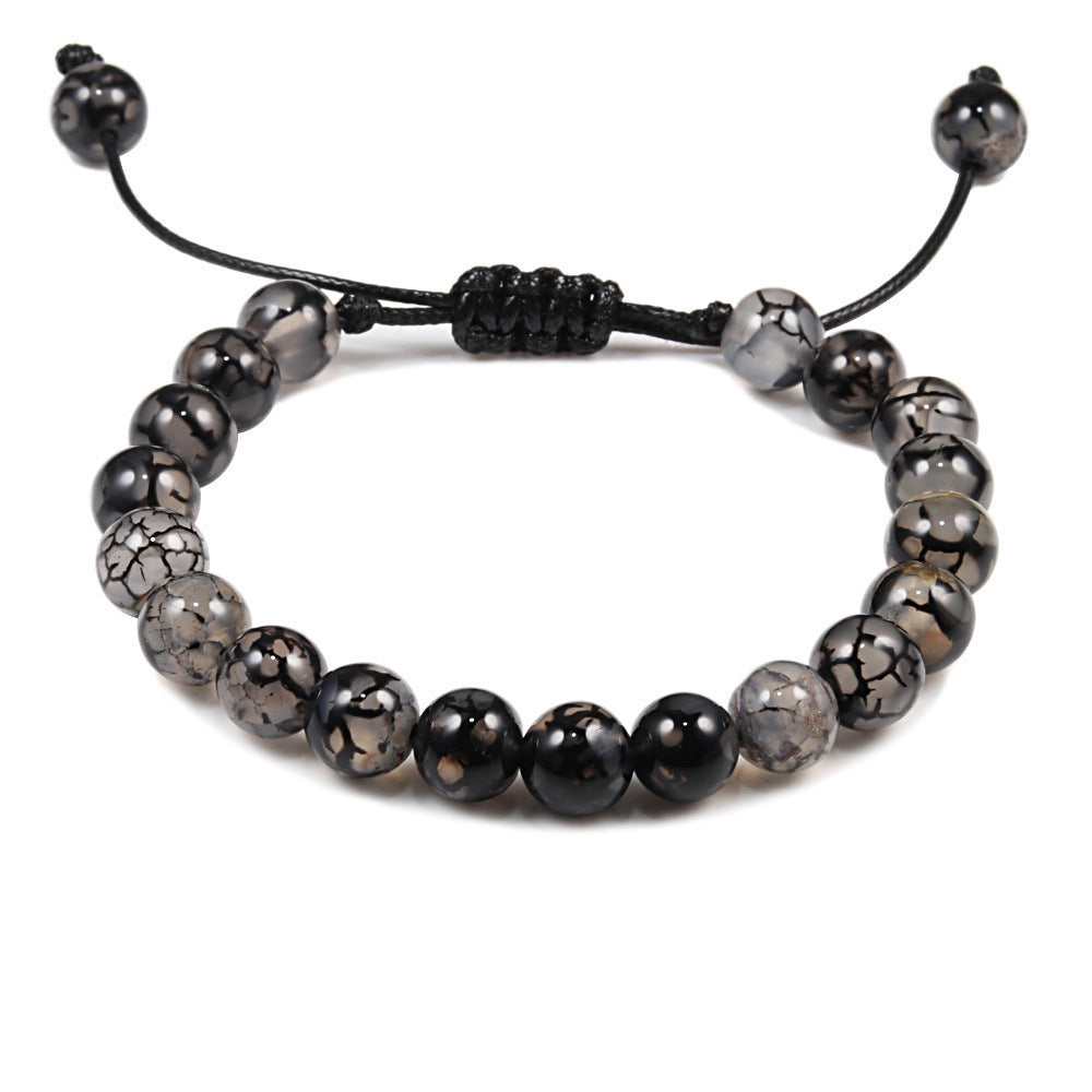 Bracelet tressé pierre naturelle vente chaude