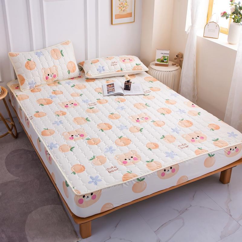 Cotton recouvert anti-dérapant tapis de lit