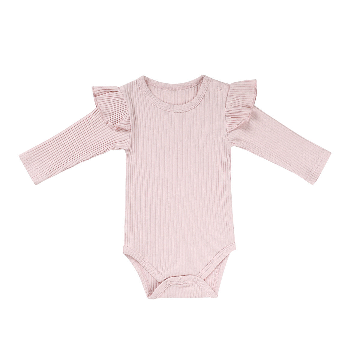 Mode bébé couleur solide épaisse onesie
