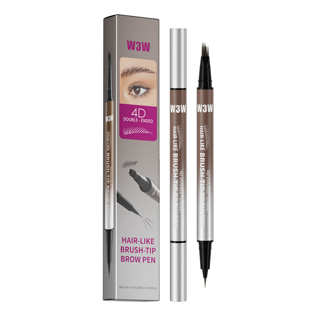 Crayon à sourcils à double extrémité étanche anti-suisse