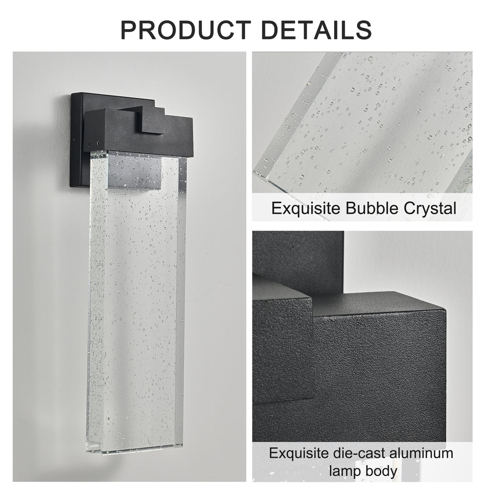 18"(H) 1-pack 12W Modern Outdoor Wall Light luminaire