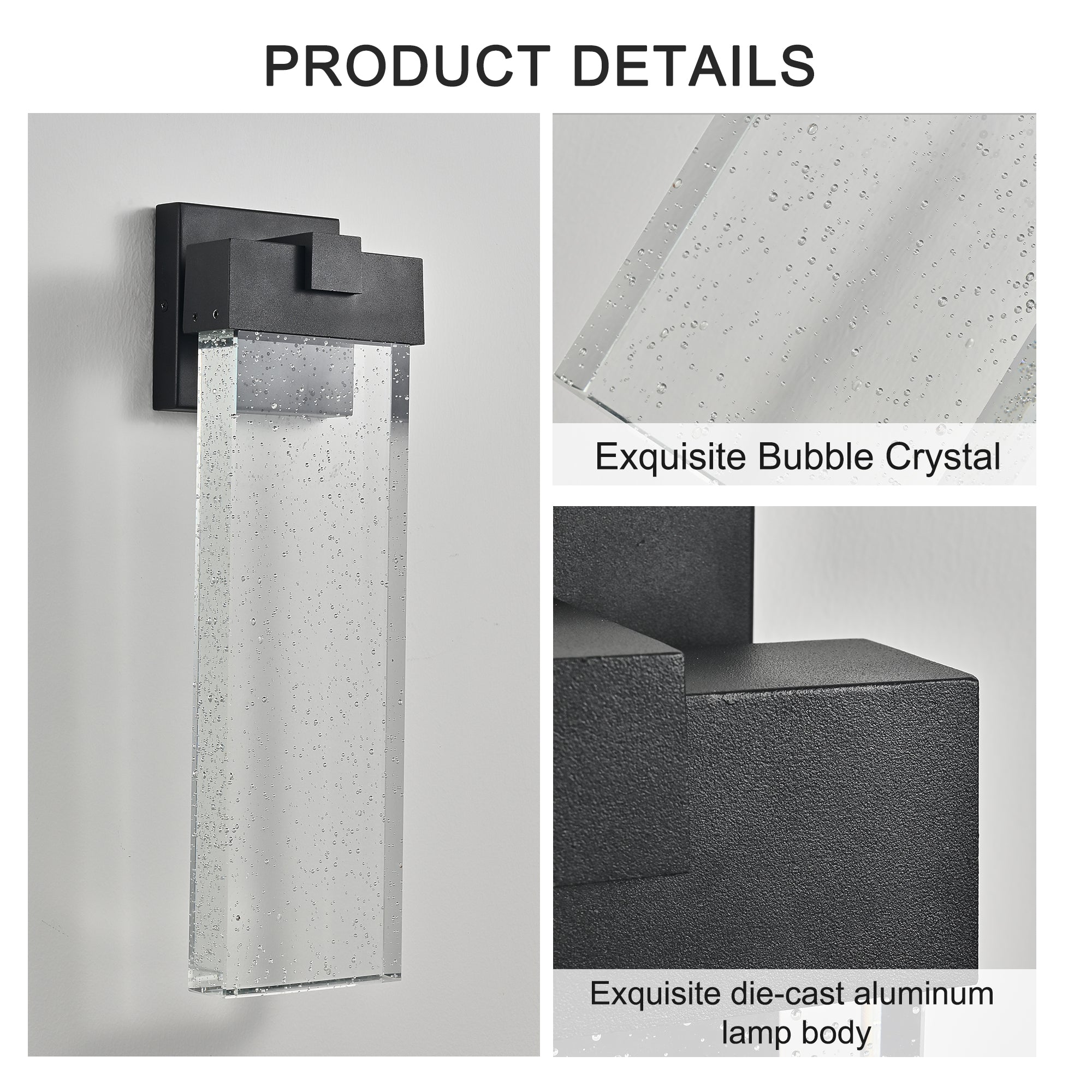 18"(H) 1-pack 12W Modern Outdoor Wall Light luminaire