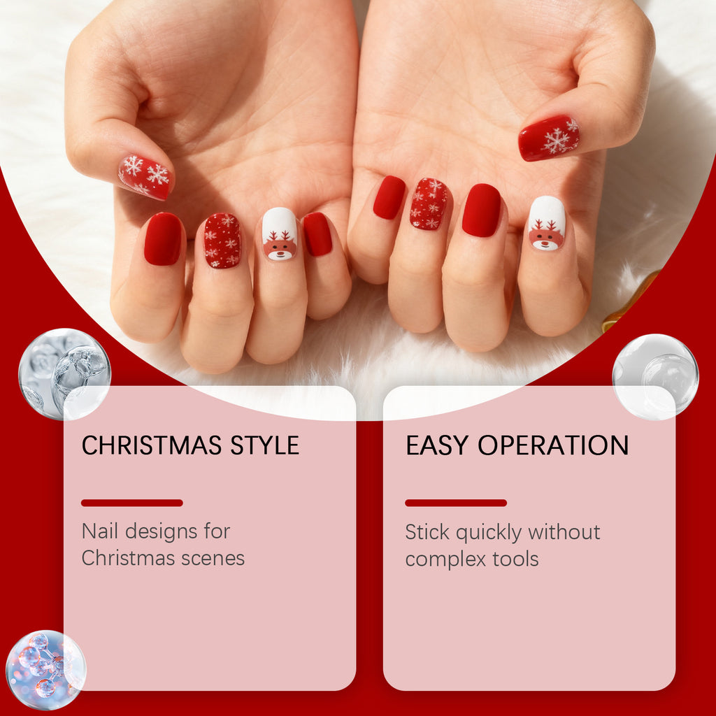 Ensemble d'autocollants à ongles en gel doux