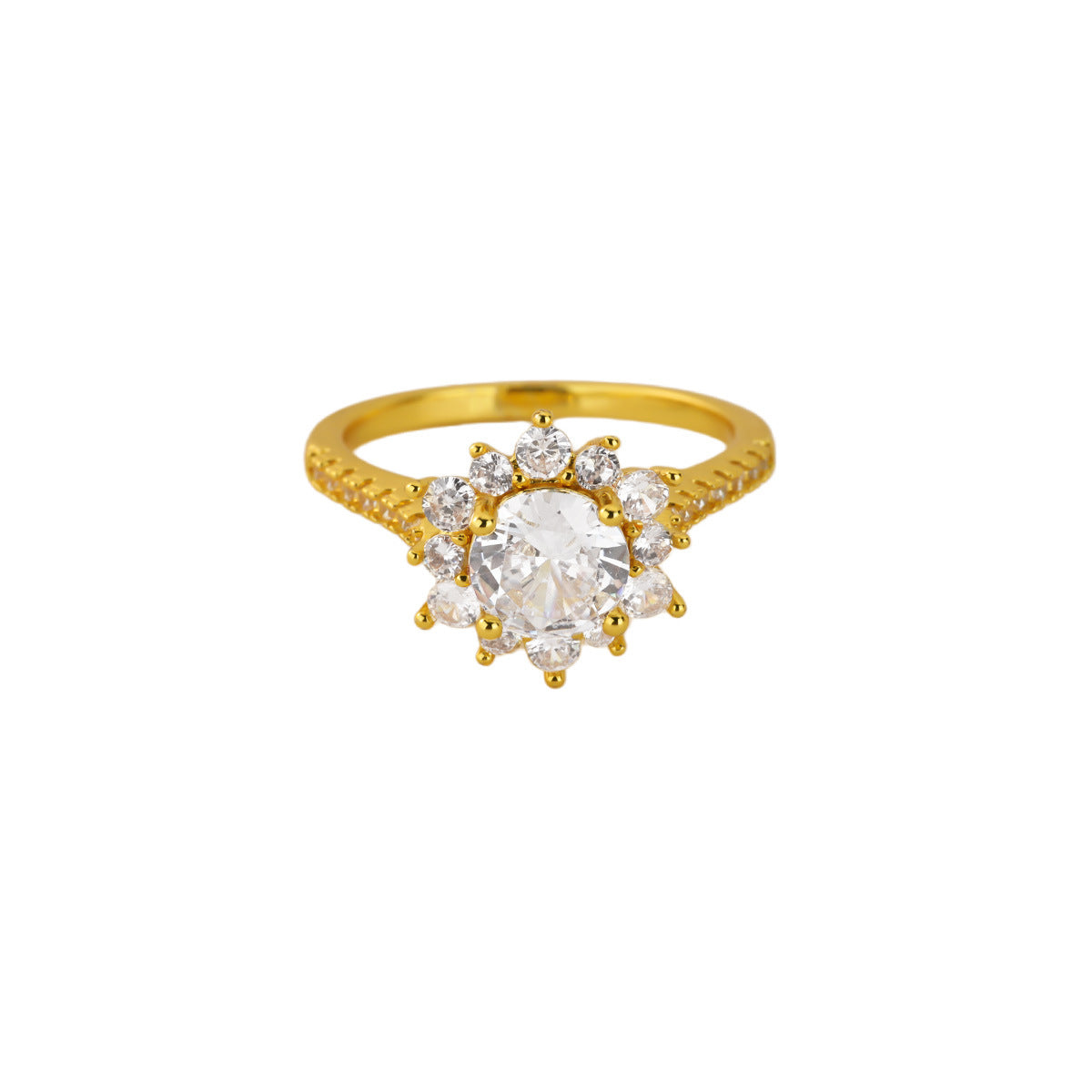 Anneau Zircon de luxe légère pour femmes