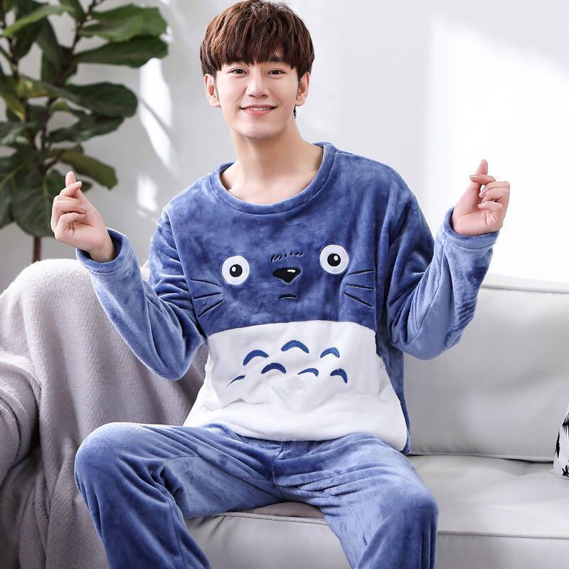 Automne et hiver Pyjama hommes Pyjama Coral polaire épais chaud