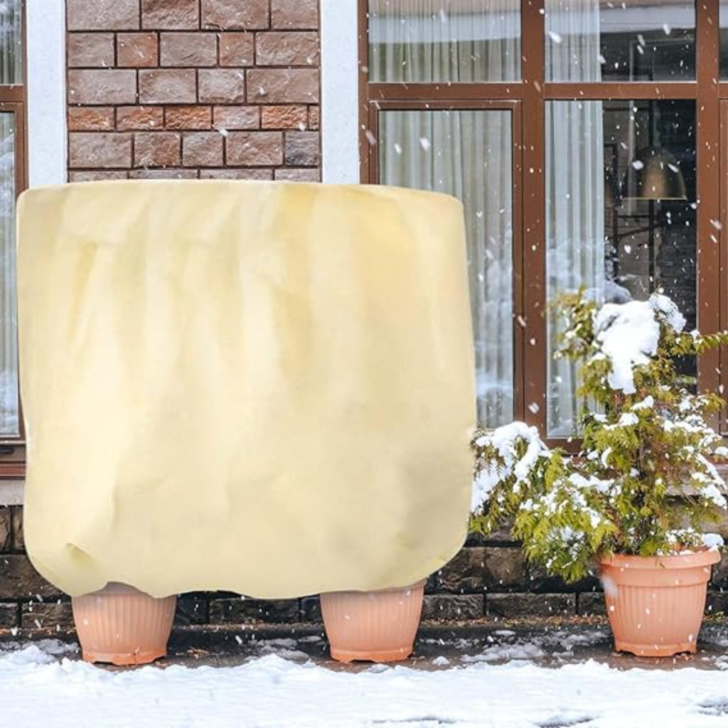 Protection de la plante jaune clair Hiver 180 × 120 Cm Sac de protection du gel Hiver Plant Protec
