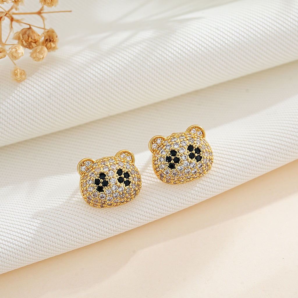 Boucles d'oreilles d'ours mignons haut de gamme