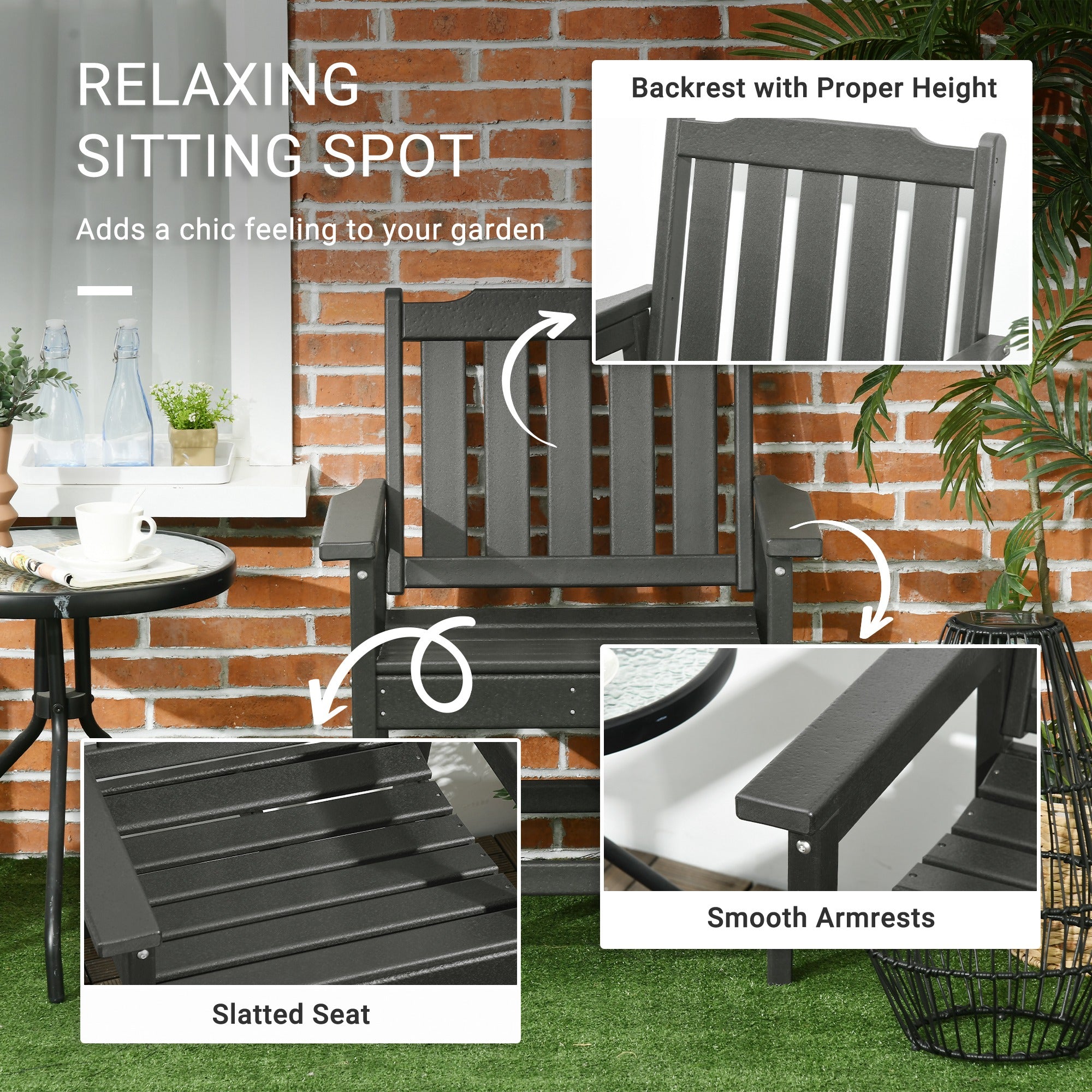 Chaises patio tout-temps de 2 pièces
