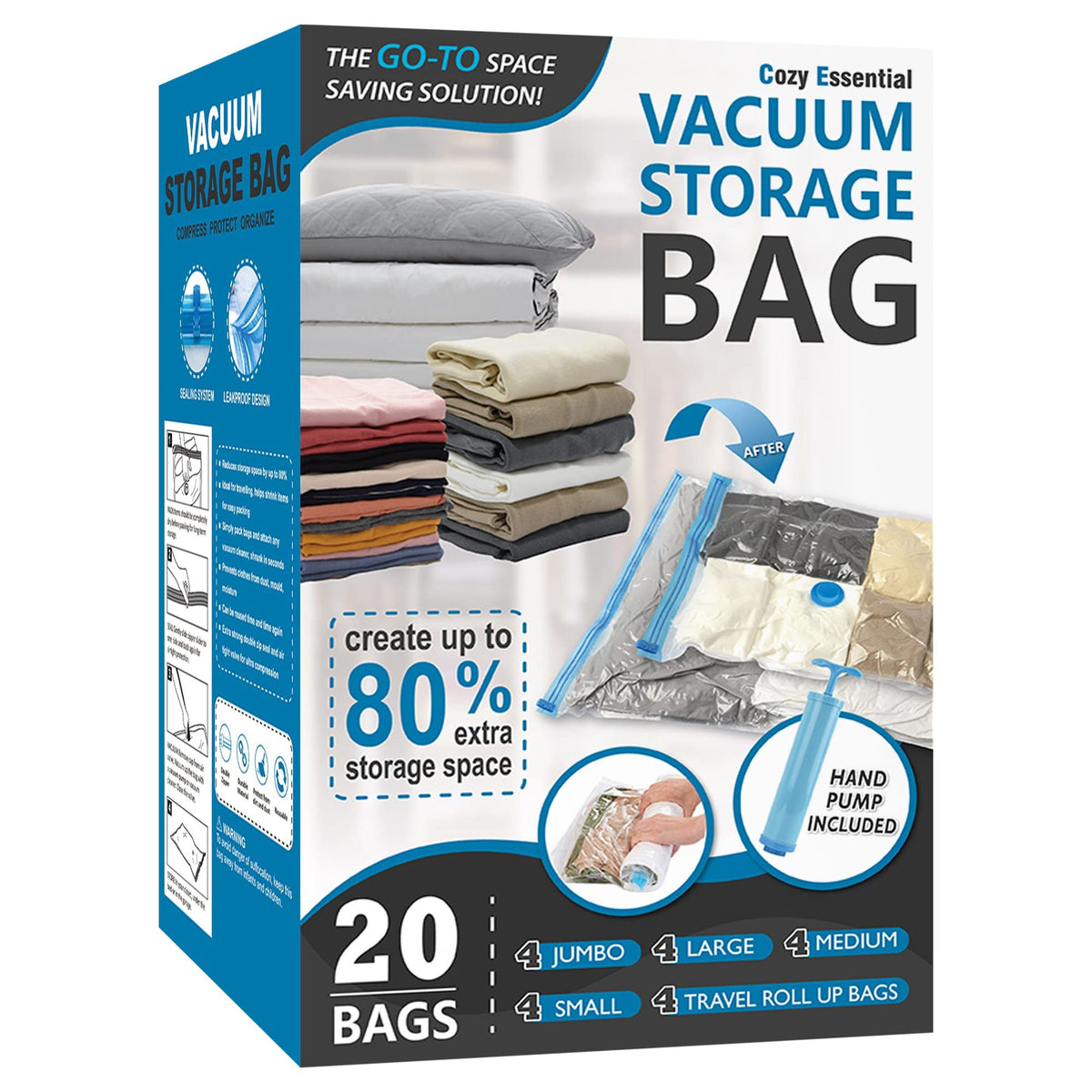 Sac de rangement transparent pour vêtements