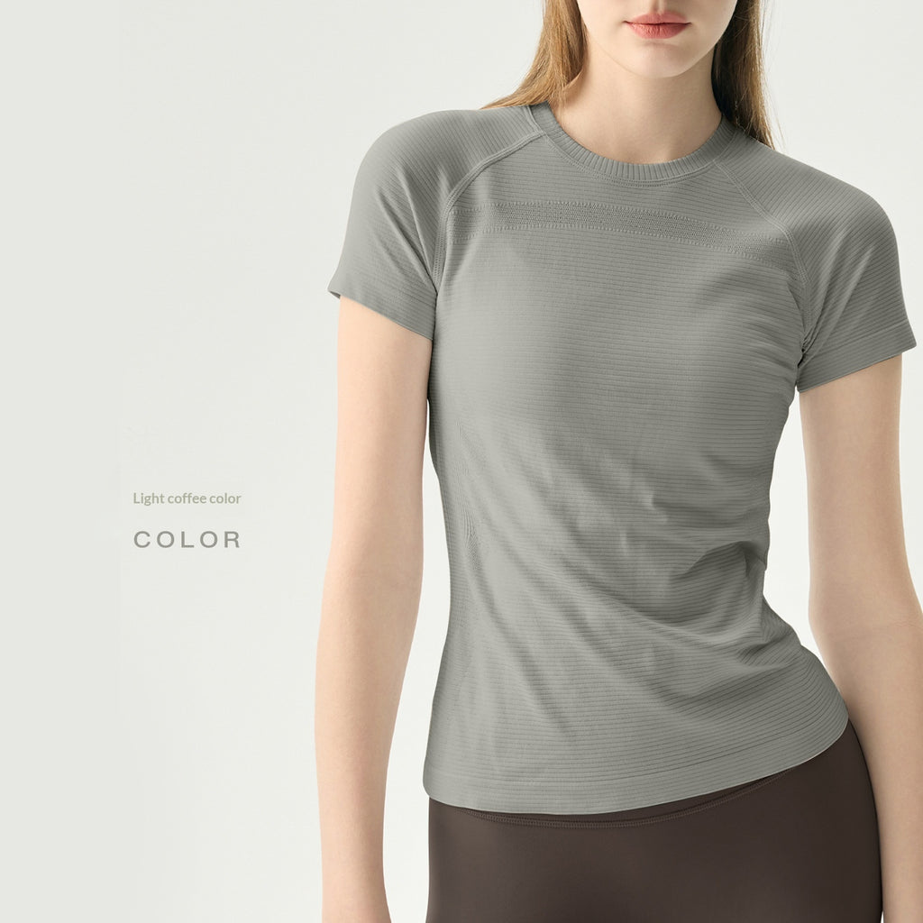 Breathable Chest-line Short Sleeve Women's Top