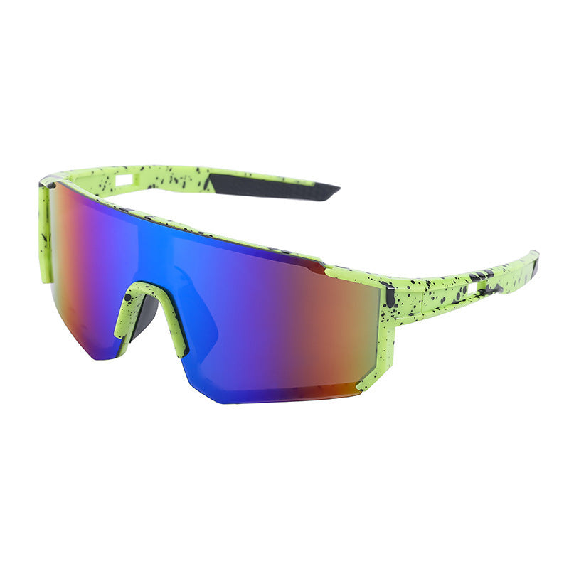 Lunettes d'oeil d'équitation Colorful Outdoor Women's European and American Style Conjoined Sunglass
