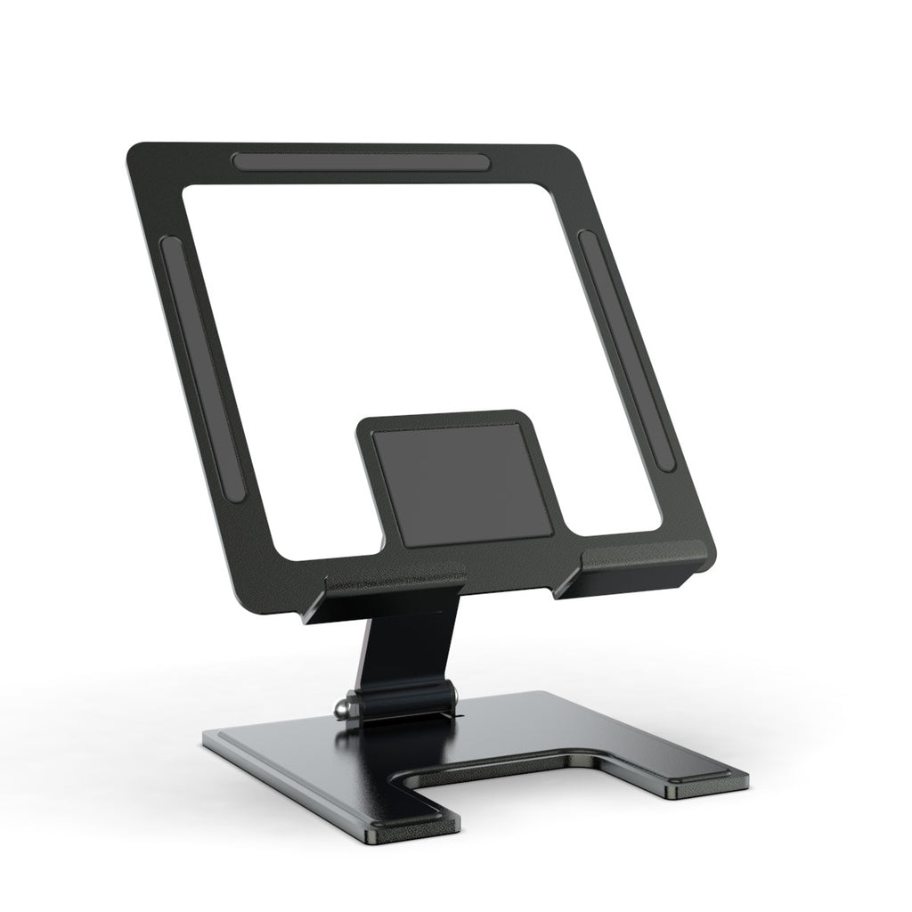 Support en métal rotatif pliable pour bureau plat