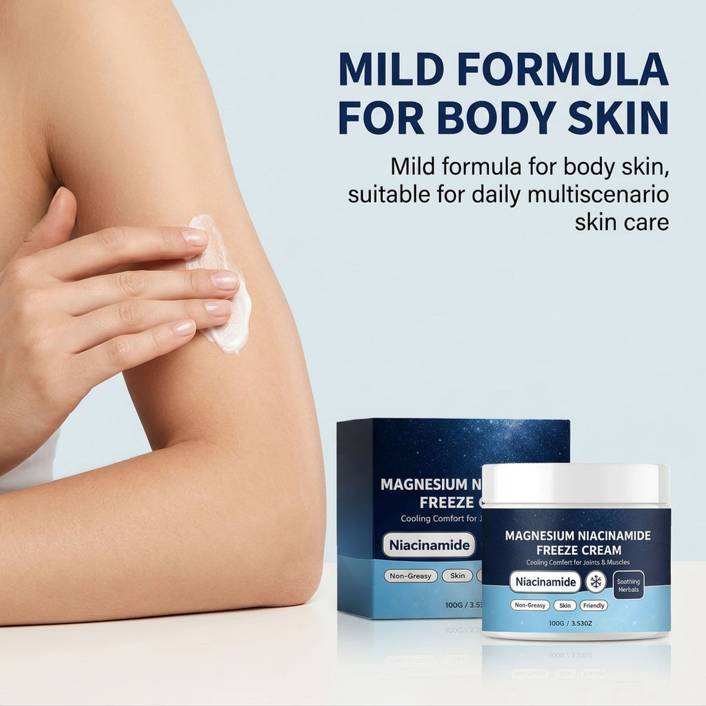 Crème de refroidissement du corps Une crème de soin rafraîchissante et confortable