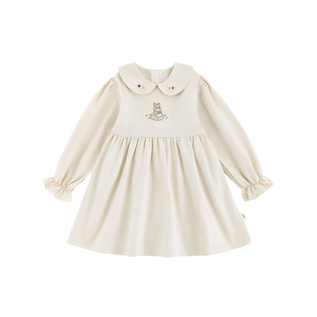 Robe de jeune fille à manches longues d'automne
