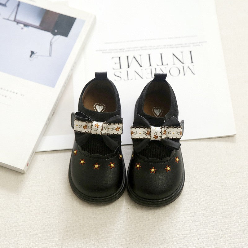 Filles Bow Chaussures plates
