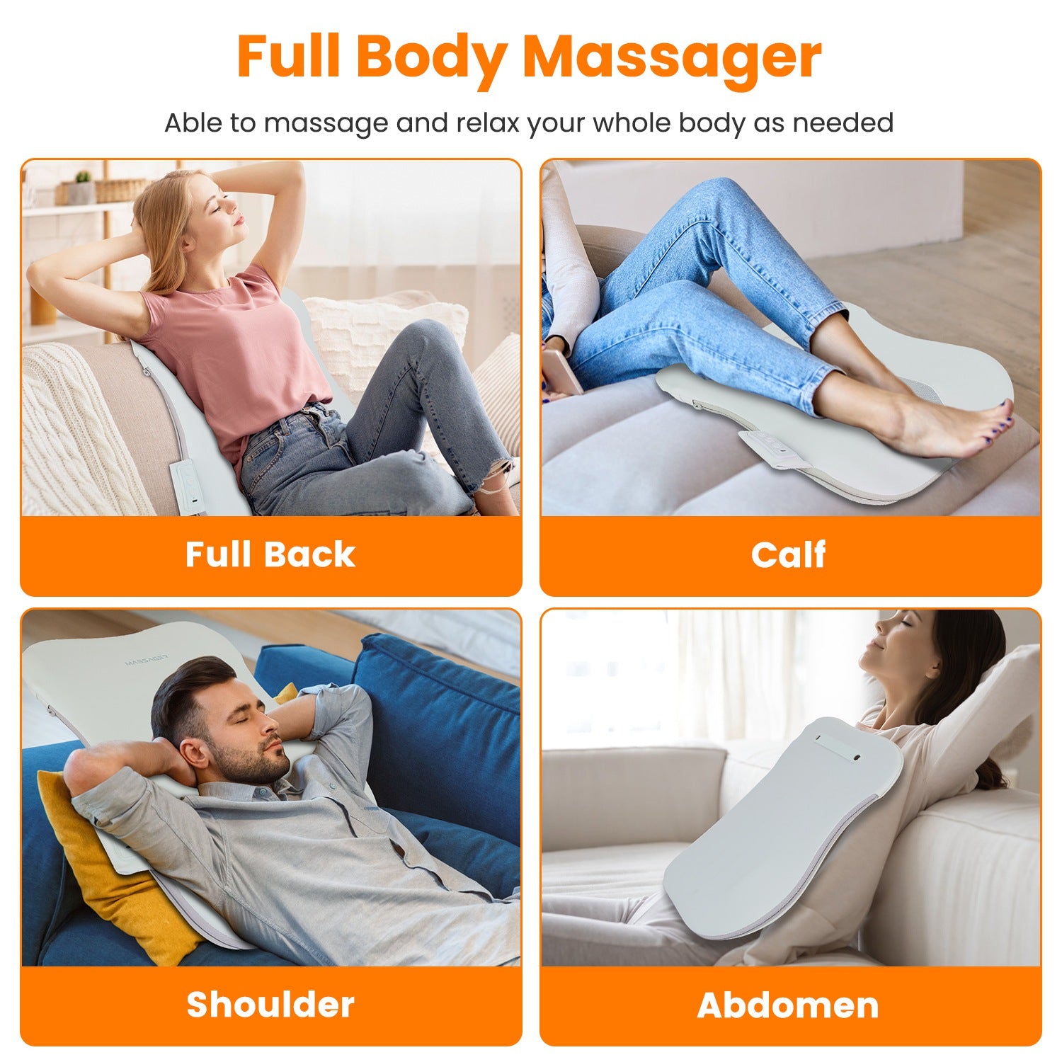 1 Set Shiatsu dos masseur 3D tissu profond tricotage de massage Oreiller sans fil USB rechargeab