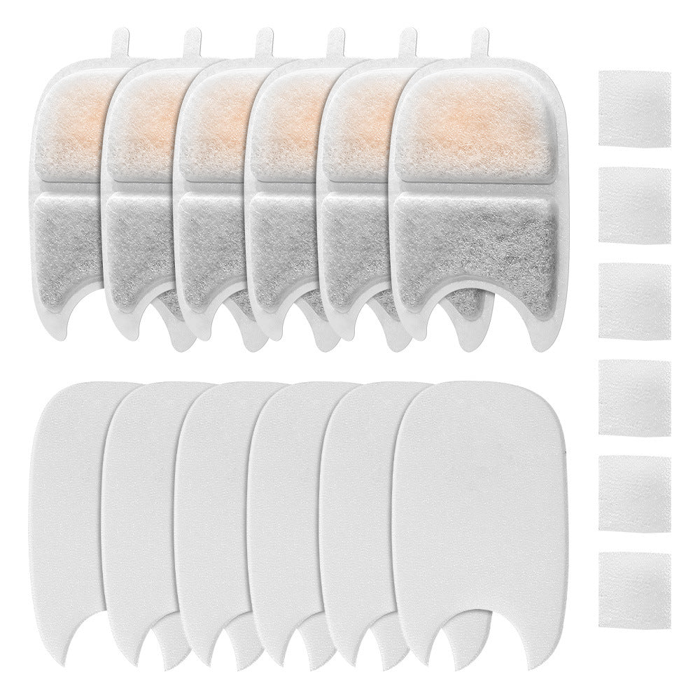 Ensemble de spatules de filtre de carbone activé pour le distributeur d'eau pour animaux de compagnie