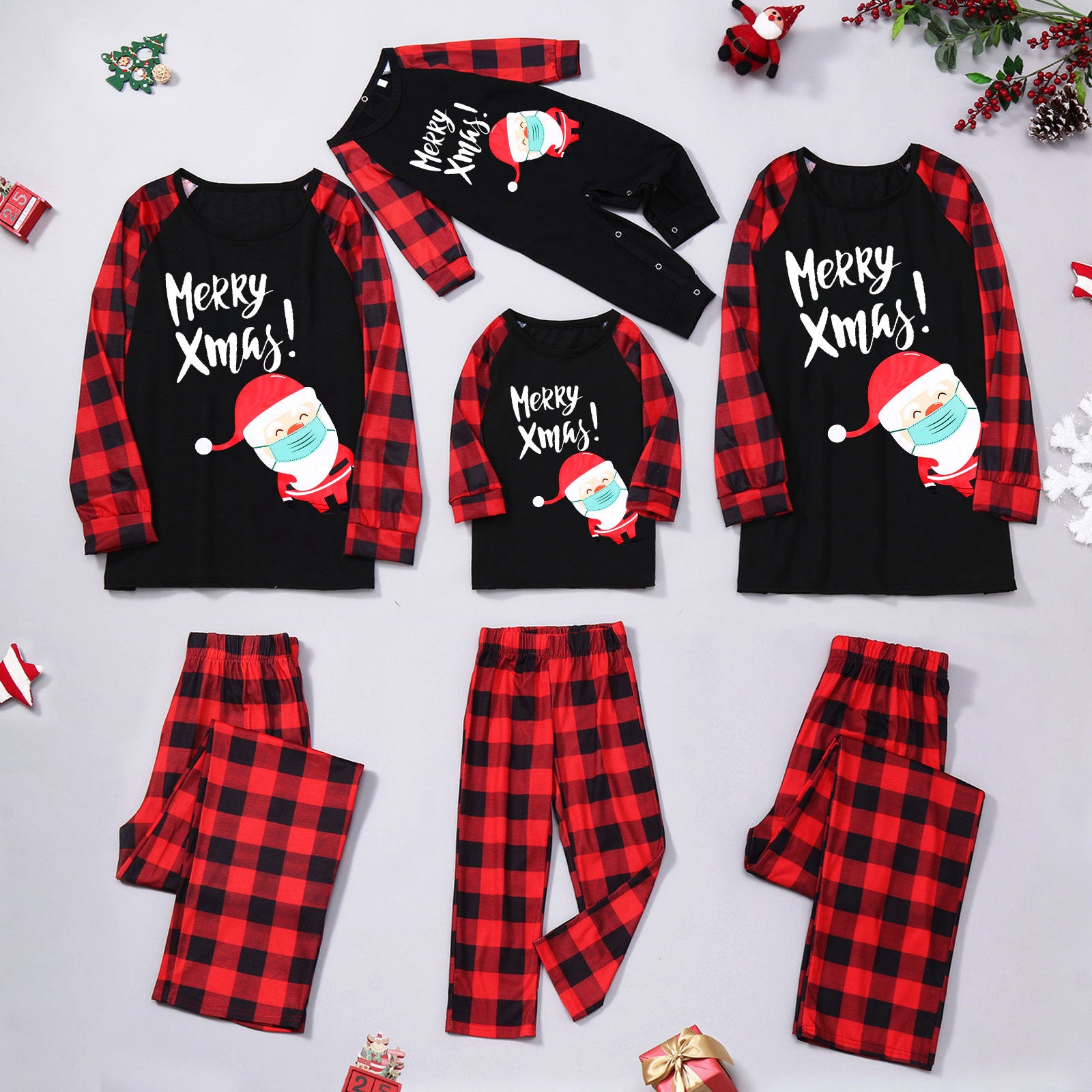 Ensemble de pyjamas pour dessin animé de Noël