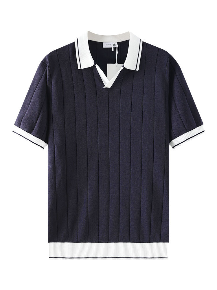T-shirt casual V-Neck pour hommes T-shirt rapide Dry Paul