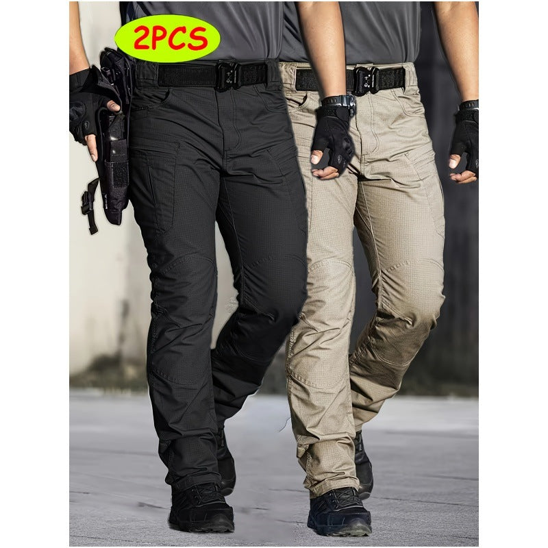 Homme d'été style américain Personnalisé Hip-hop de couleur unie Pantalons utilitaires