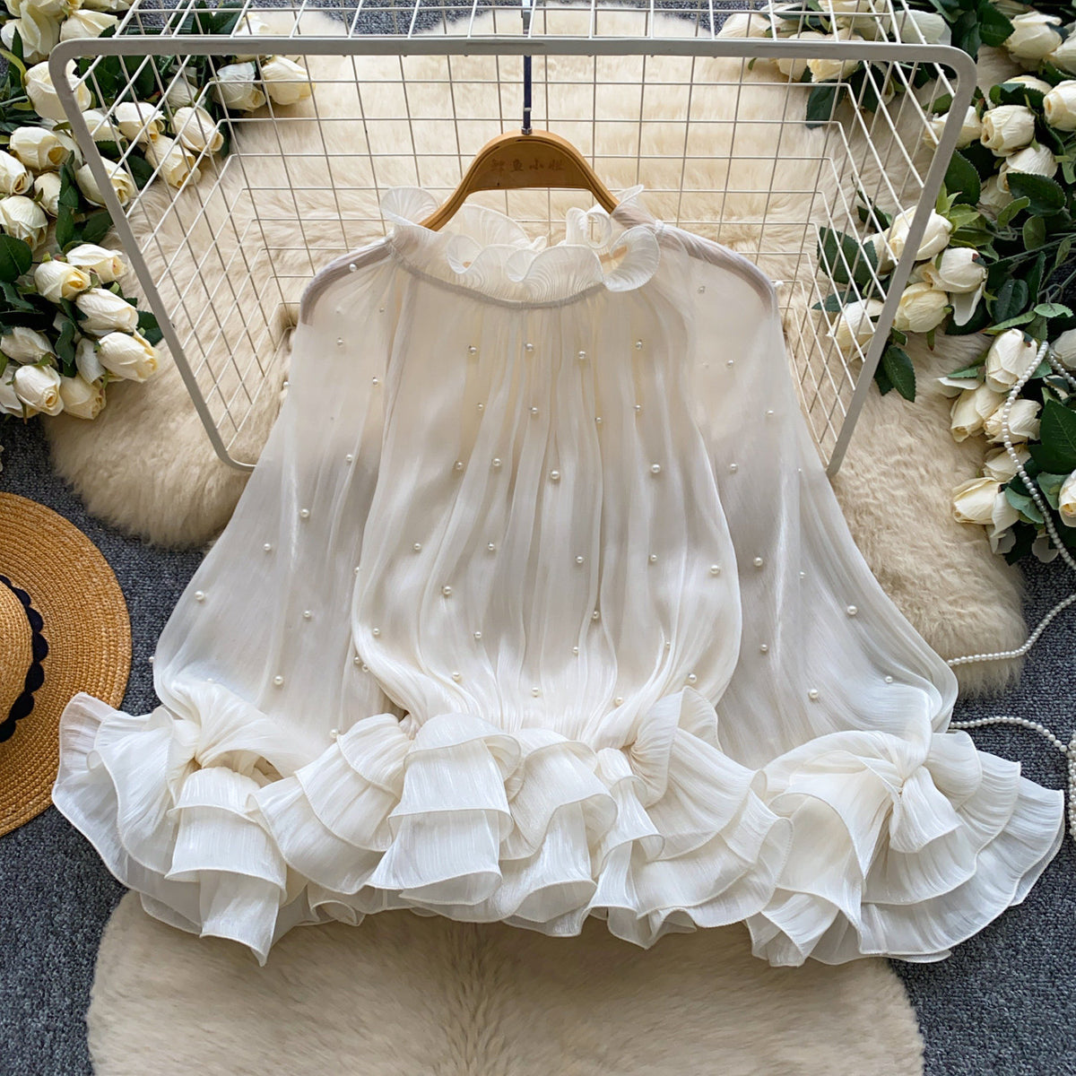 Chemise respirante à bords respirants avec Accents Pearl