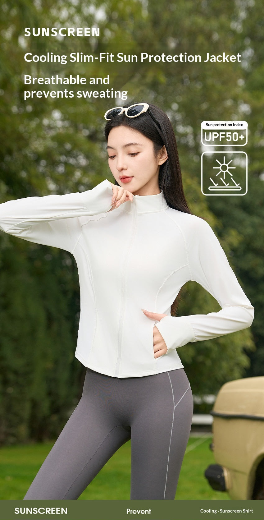 Ice-silk Femmes Summer Respirant Veste légère de protection solaire