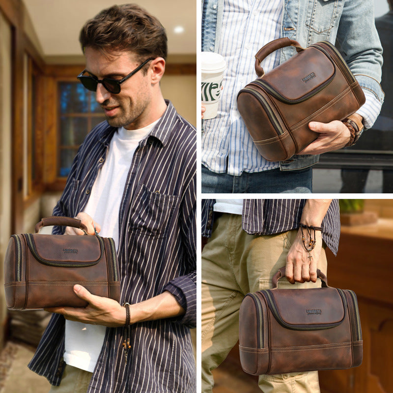 Cowhide Multi-Training Sac de poche portable