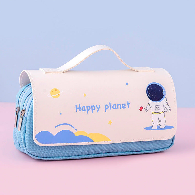 Boîtier de crayon de grande capacité Cute Portable Cartoon Creative multifonction