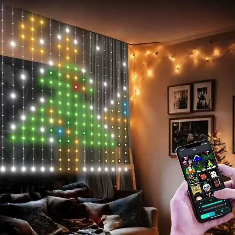 APP Bluetooth Dual Control Magic Color Fil de lumière recouvert de caoutchouc