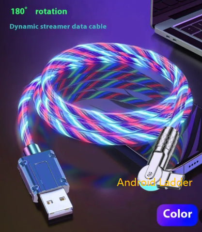 Colorful Cheval Racing Light Car Atmosphère Fil de charge Super rapide