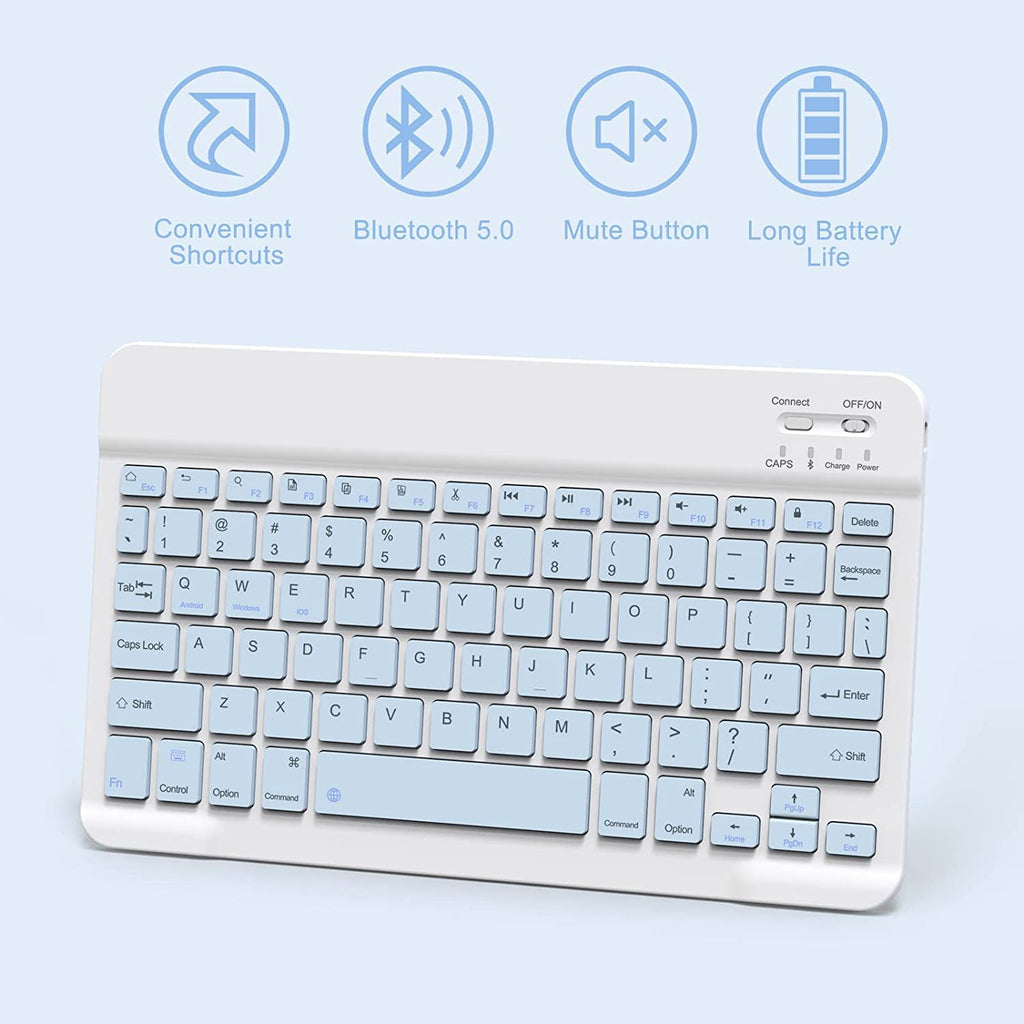 Housse de protection en cuir de cache-clavier Bluetooth