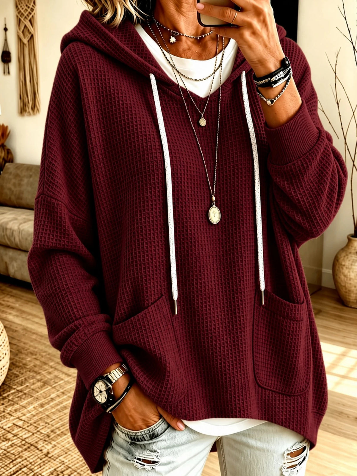Polyester blouse