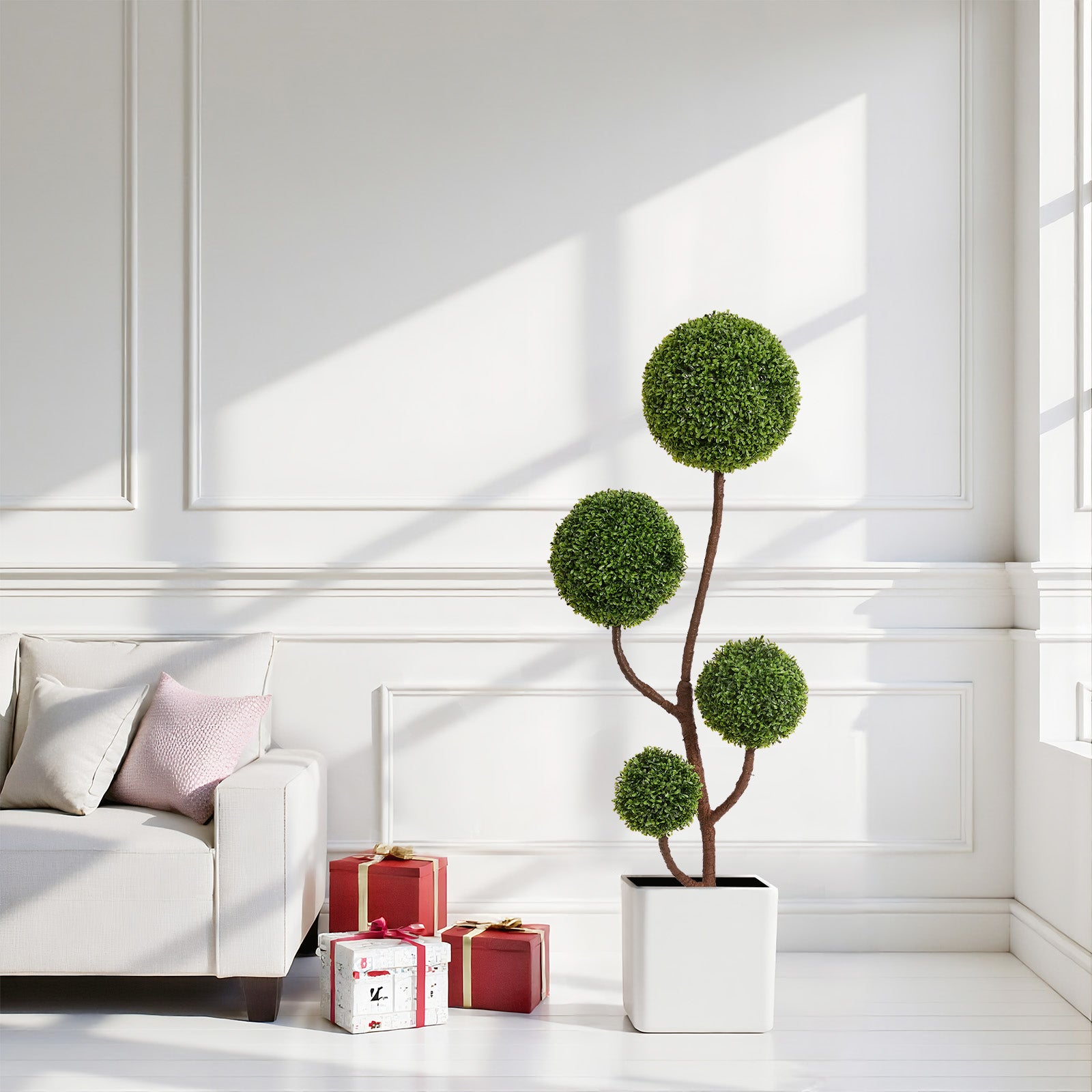 Arbre topiaire artificiel en buis