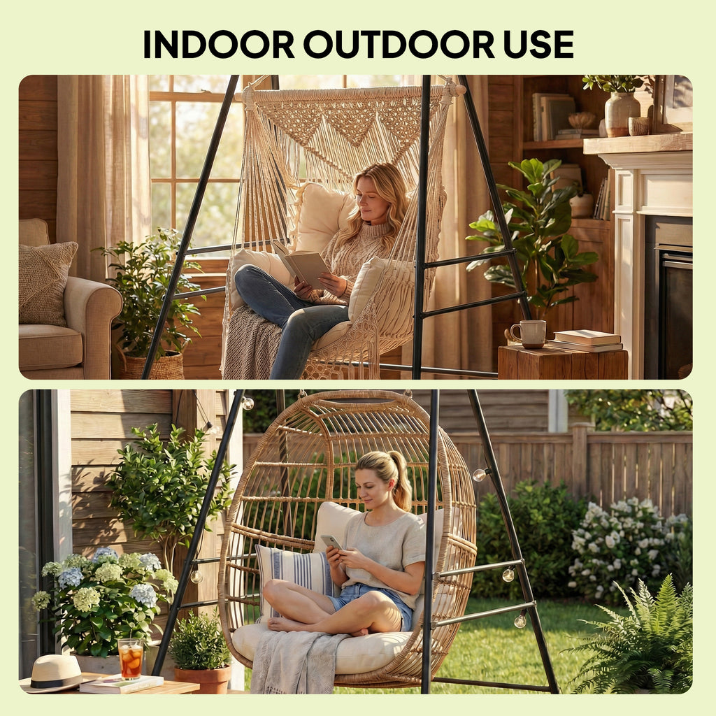 Support de chaise Hamock à usage intérieur et extérieur avec des coussinets antidérapants