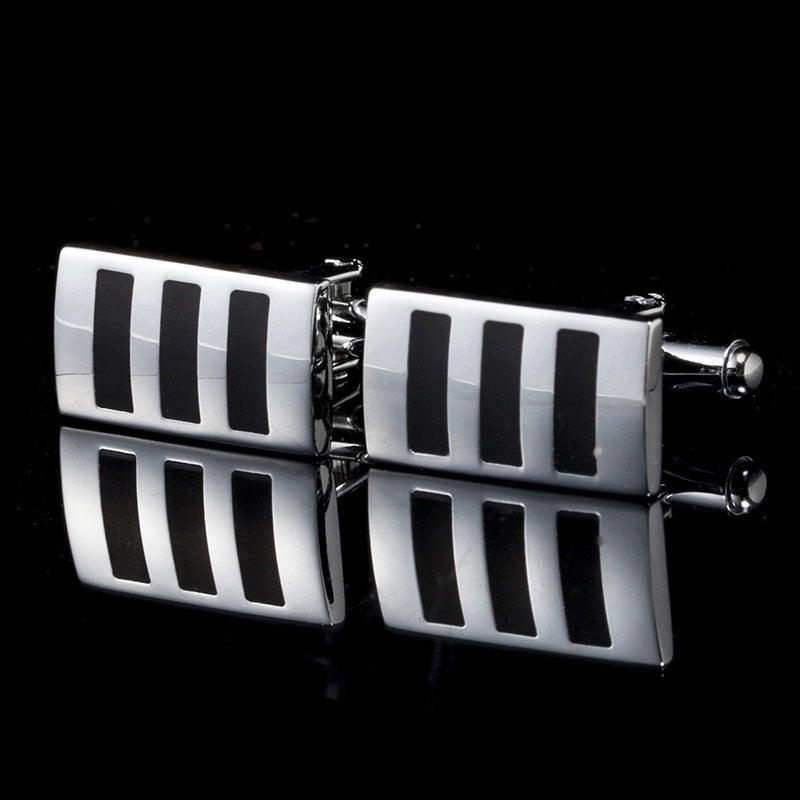 Cufflinks hommes carrés Spot simple Cuff Boutons français