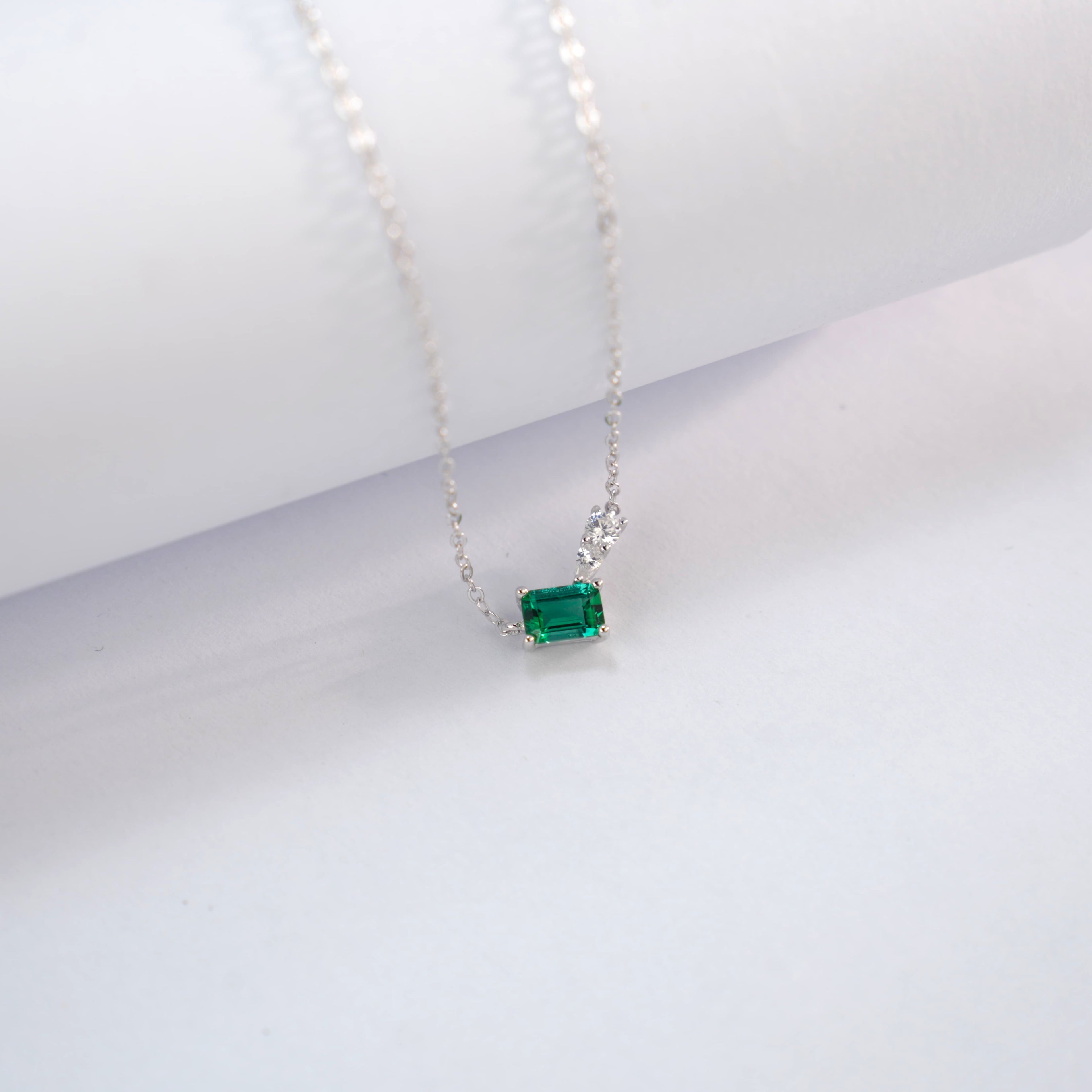 S925 Collier géométrique en argent sterling
